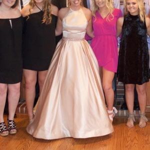 Homecoming prom queen court dress formal halter